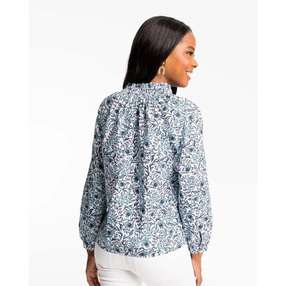 Southern Tide Aubree Fleur Printed Top Sz Small - Picture 4 of 16